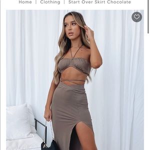 White fox boutique 2 piece set